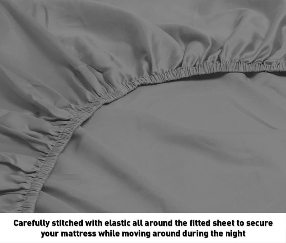 Top Split King Flex Head Sheet Set for Sleep Head, White