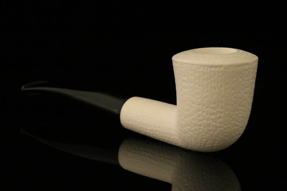 Rustic Dublin Block Meerschaum Pipe with fitted case M1585