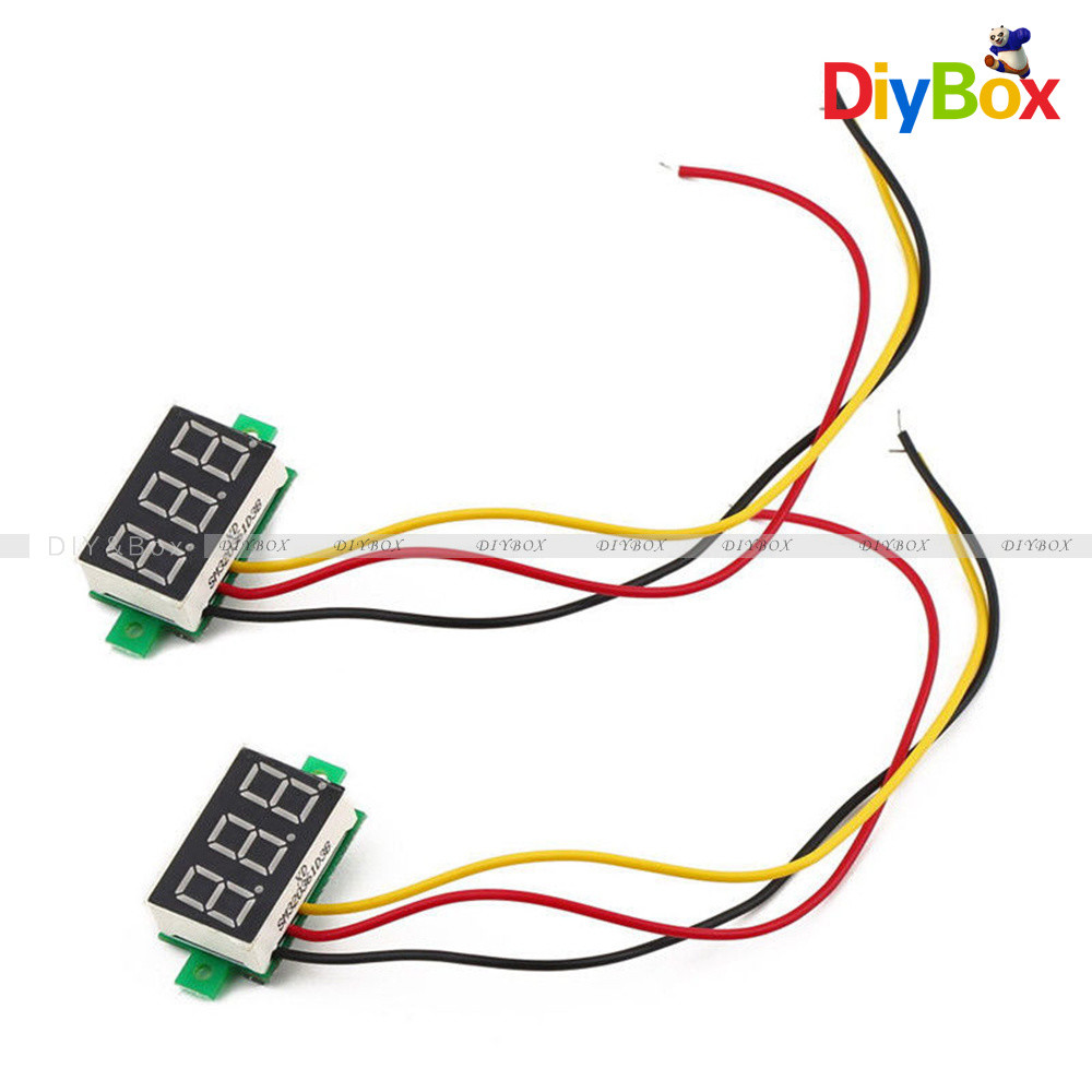 0.28" 2.50~30V Voltmeter Voltage Meter LED Display Panel Red/Blue/Yellow/Green