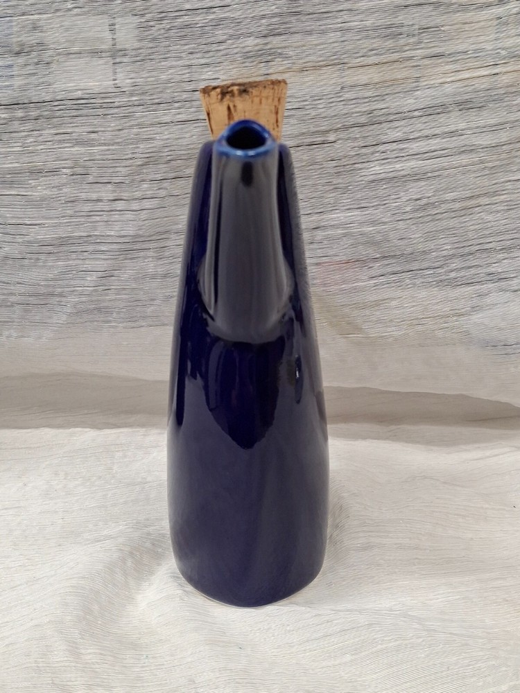 Michael Lambert Pottery Cruets - Cobalt Blue Signed