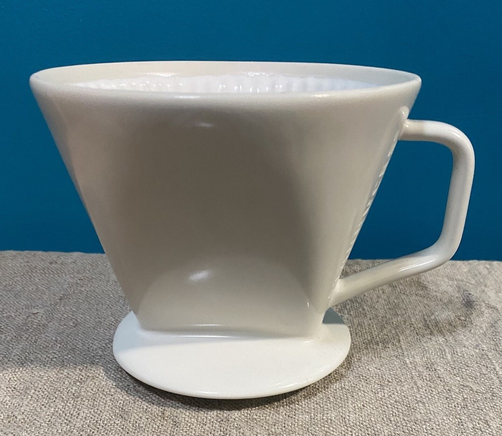 #4 Starbucks Coffee Filter Pour Over Brewer Drip Single Cup Coffeemaker Ceramic