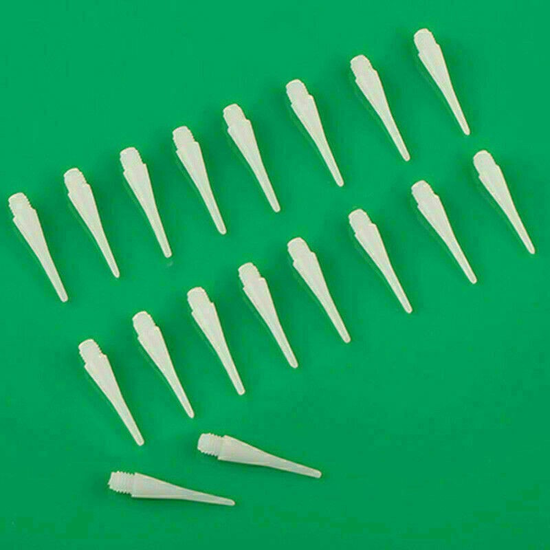 .#*.50-PCS Durable Soft Plastic Tips Points Needles White - ... Hot~ Y1V0
