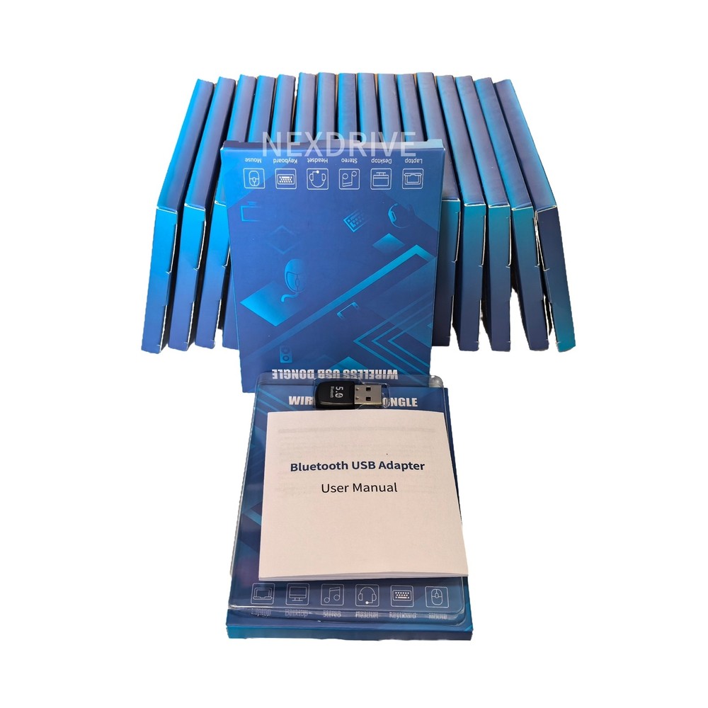 Compact Bluetooth 5.4 USB Adapter – Wireless for PC Speakers Mouse Keyboard