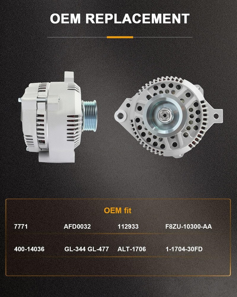 Alternator for 1994-2000 Mustang Thunderbird Cougar Replace 7771
