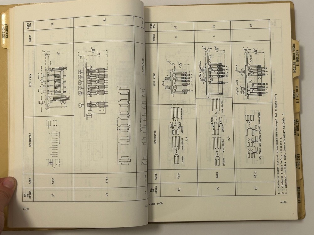 Bell Telephone Laboratories Numerically-Coded Keys Engineering Reference 1964
