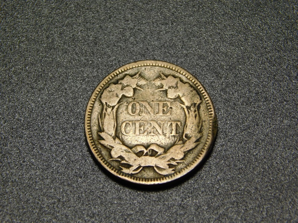 OLD US COIN 1857 FLYING EAGLE PENNY CENT