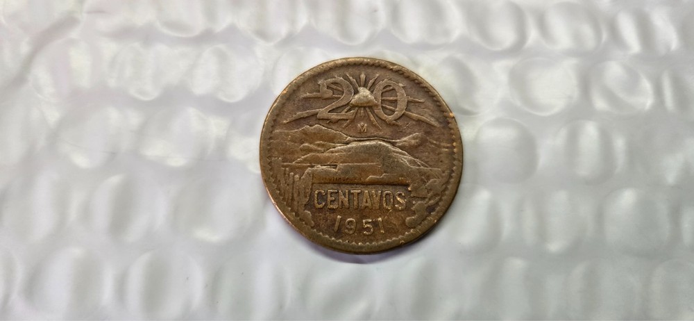1951 Mexico 20 Centavos