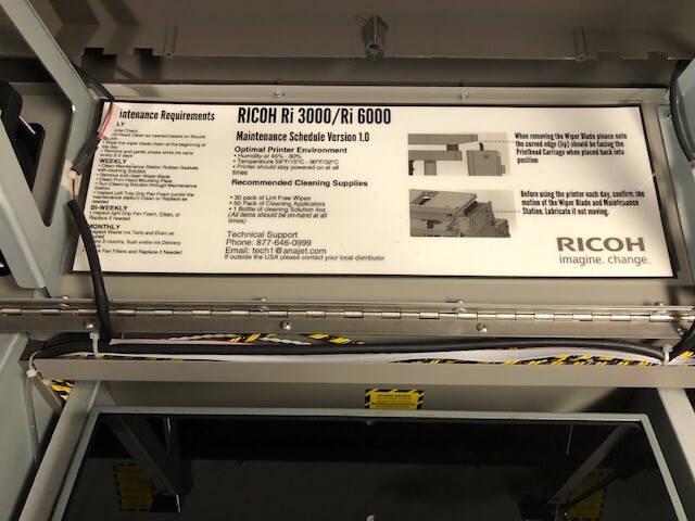RICOH Ri6000 DIRECT TO GARMENT PRINTER BUNDLE