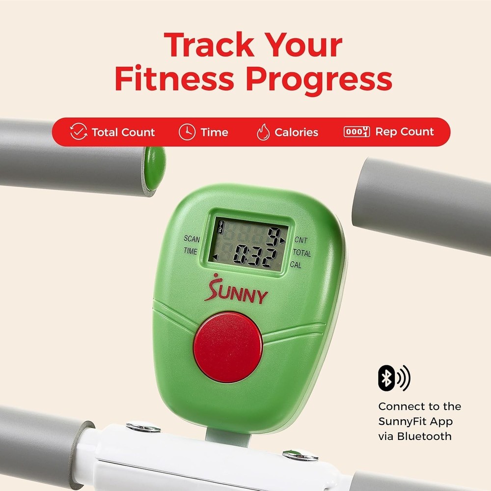 Foldable Squat Assist Rower w/ SunnyFit App