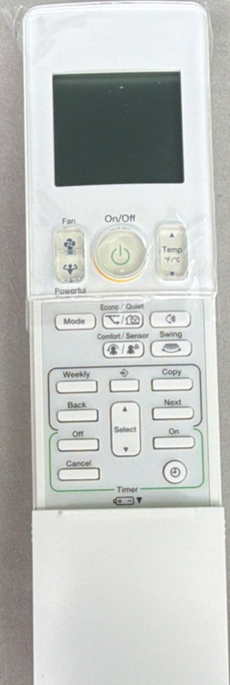 Daikin Handheld HVAC Remote Control Timer Digital Button White