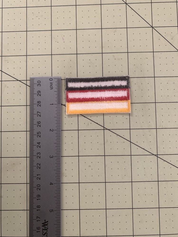 Germany National Flag Arm Patch NEW .pre-owned