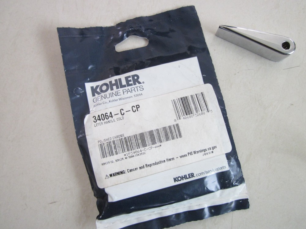 GENUINE KOHLER 34064-C-CP LEVER HANDLE, COLD REPLACEMENT