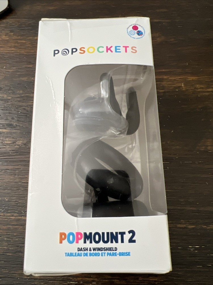 PopSockets PopMount2 Dash & Windshield Mount Black OPEN NEW!
