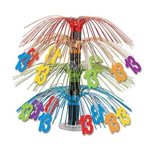 13" Cascade Centerpiece, Multicolored
