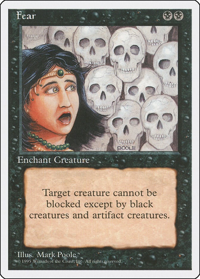Fear Fourth Edition N/A MTG MP