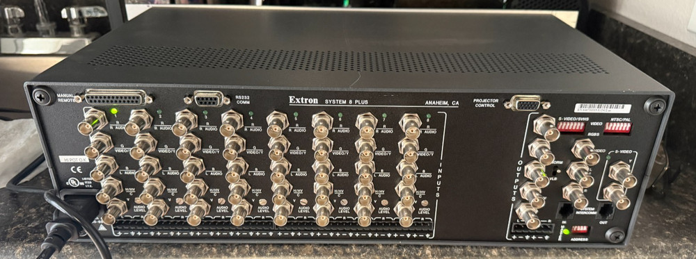 Extron System 8 Plus Switcher - Sticky Buttons, Missing Screws AS IS NO Returns