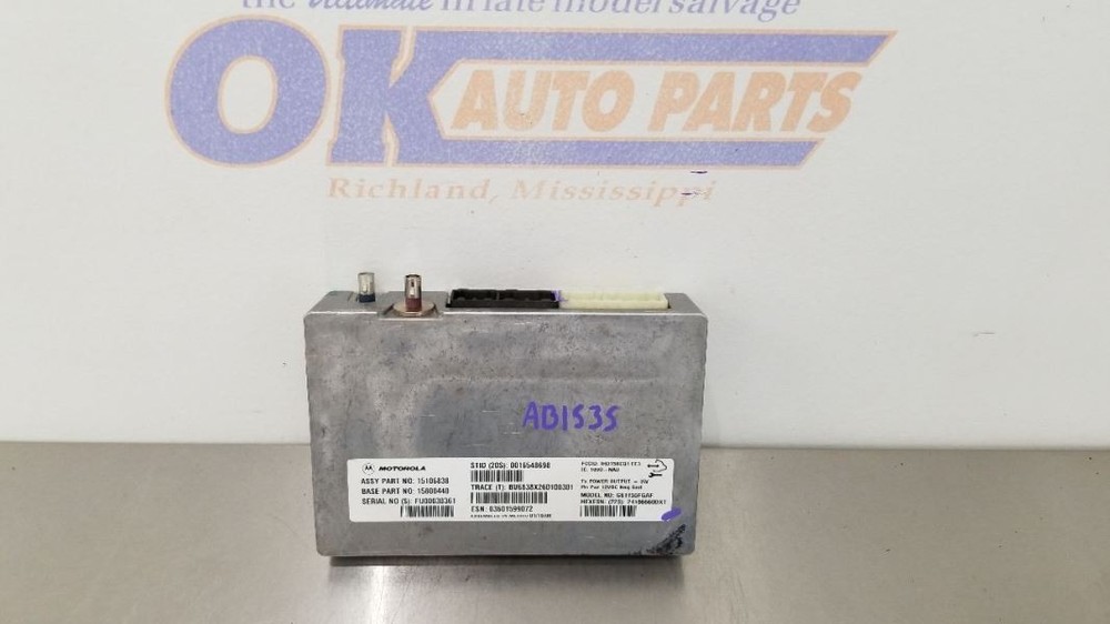 07 CHEVY TAHOE COMMUNICATION ONSTAR MODULE 15106838