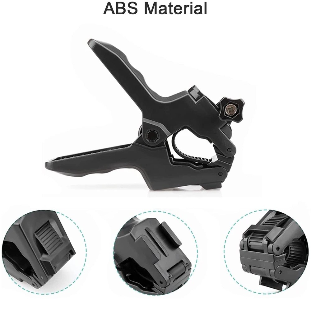 FiTSTILL Jaws Flex Clamp Mount with Adjustable Gooseneck 19 Sections, Black