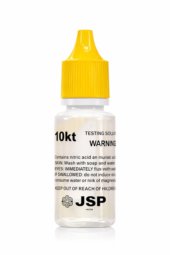 10K Gold Testing Solution – Jewelry & Scrap Gold Purity Determiner – ½ fl