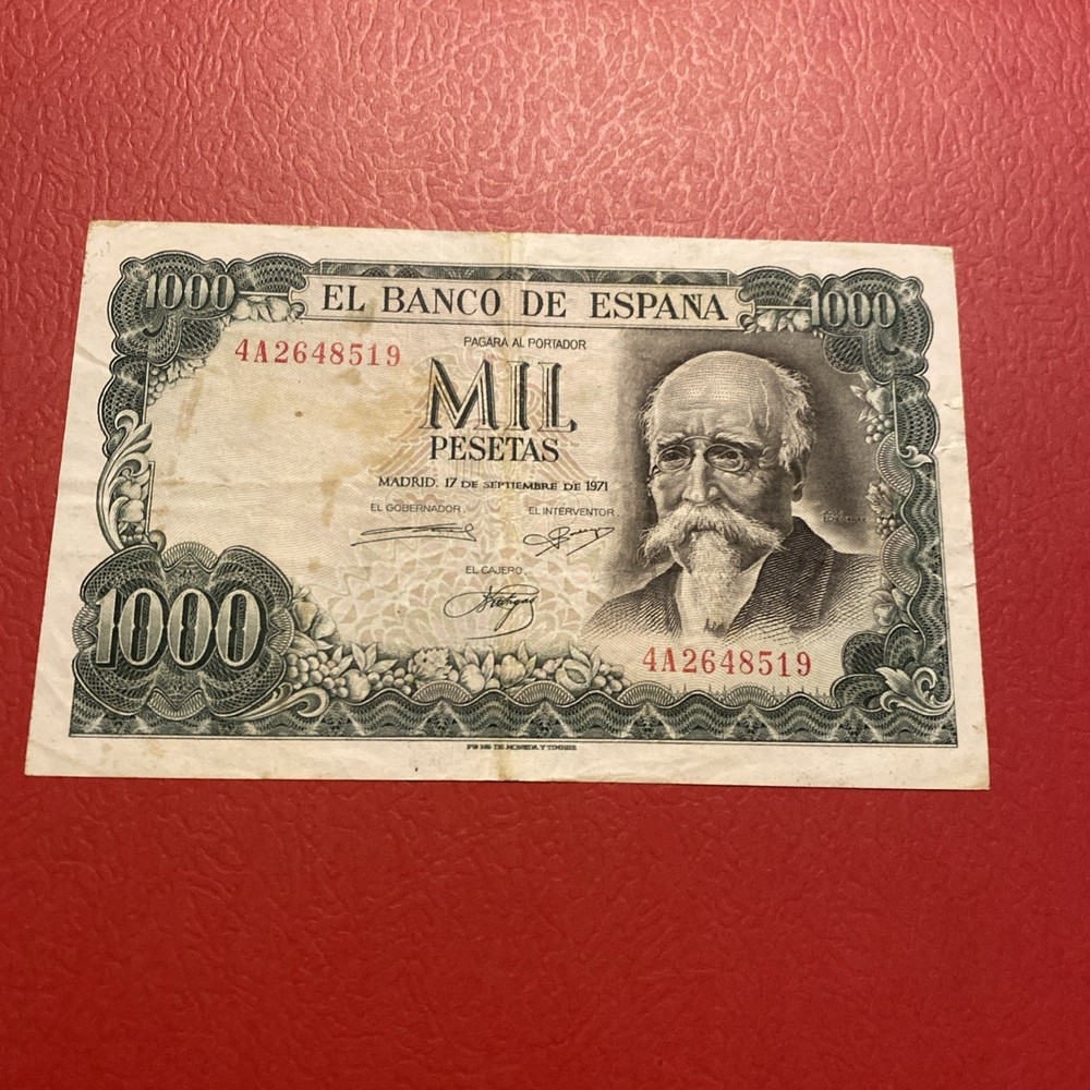 Spain- 1000 Pesetas- 1971
