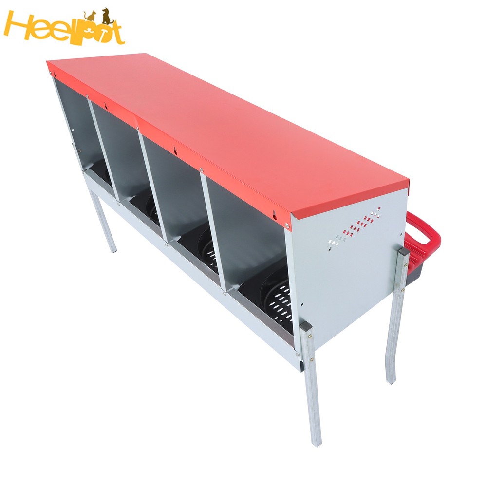 4 Hole Compartments Nesting Box High Quality Materials Chickens Egg Laying Box