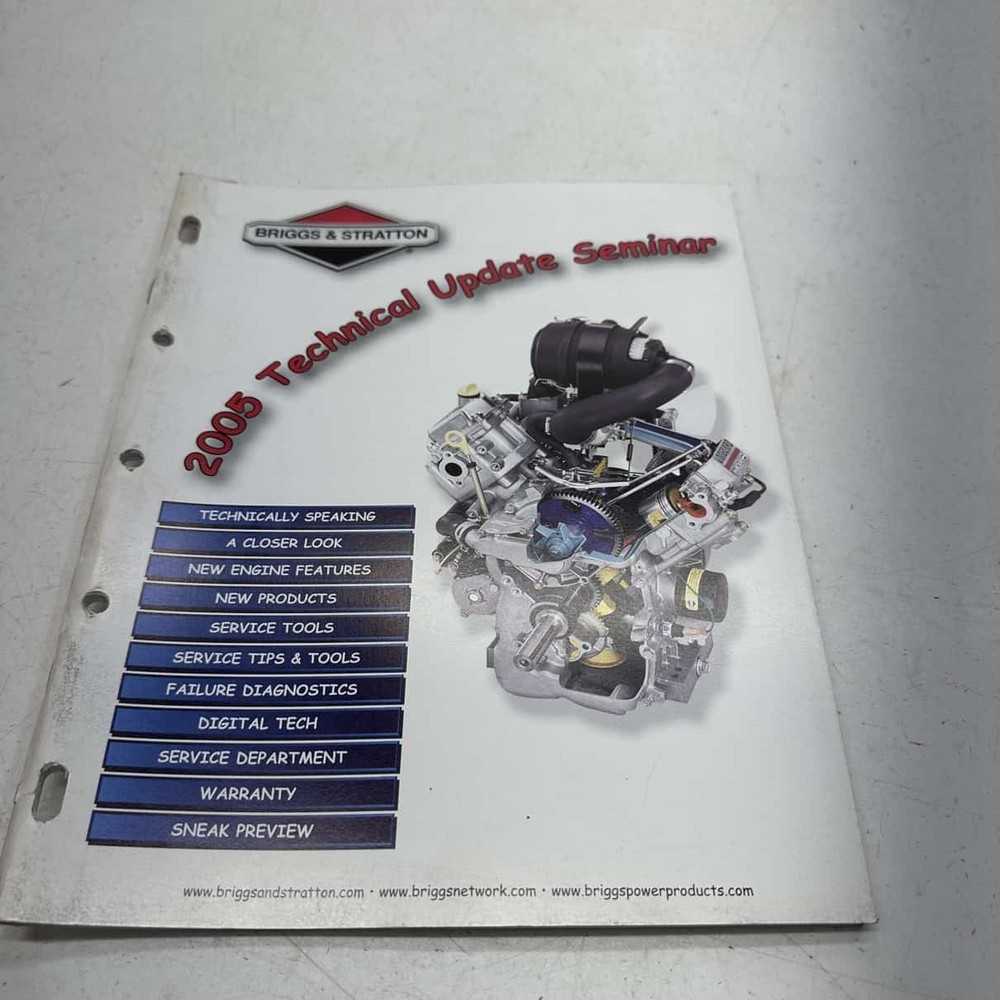 2005 Technical Update Manual - 0 Briggs&Stratton  V-Twin