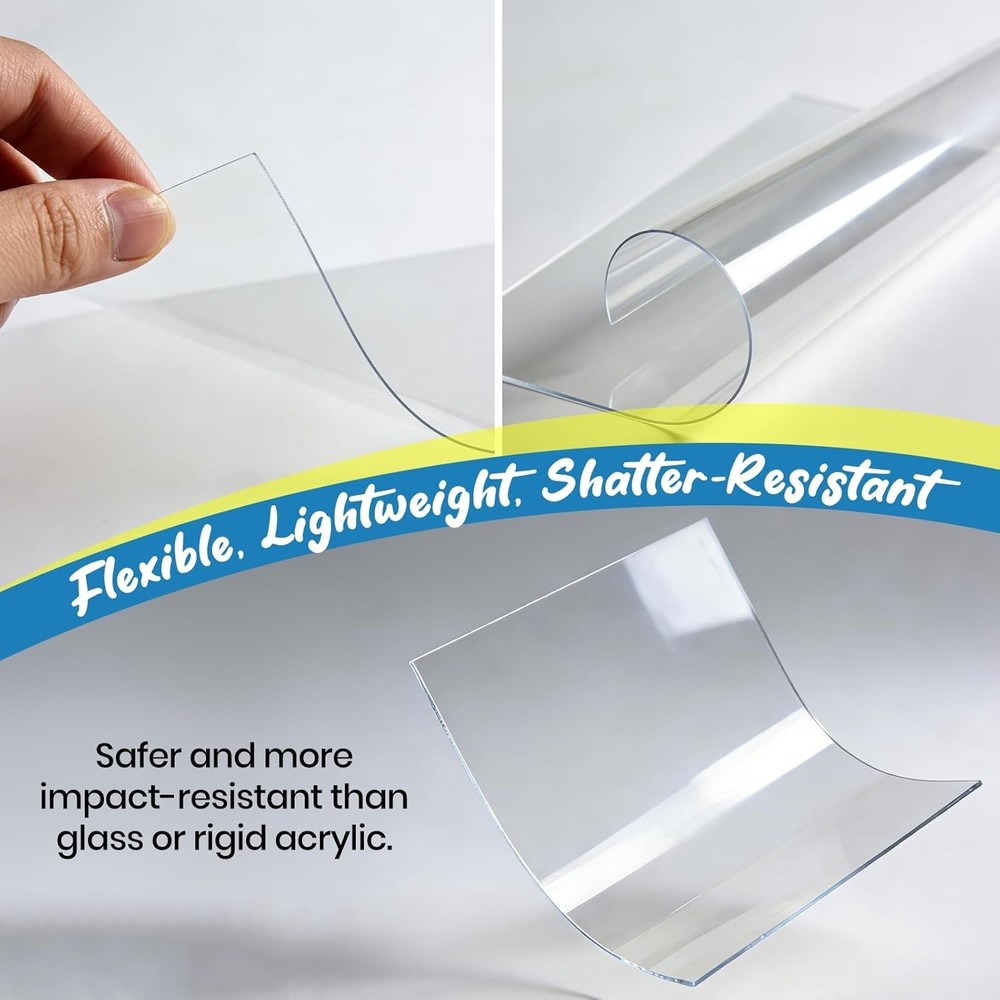 Versatile 8x10” Crafting PET Sheets - Scratch and Damage Free Panels Pack