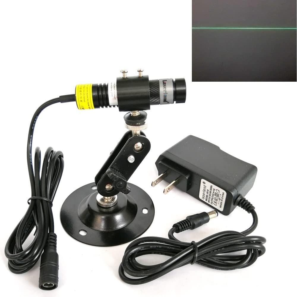 Adjustable Green Line Projector with AC-DC Adapter for Wood and Tile Alignment