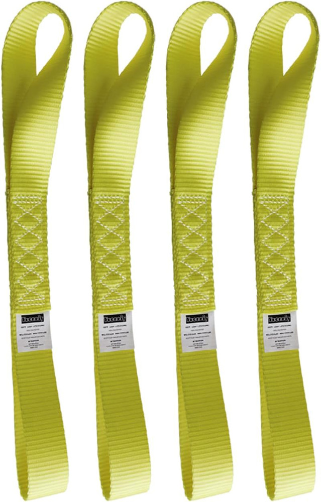 Soft Loop Tie down Straps (4PK) Heavy Duty Motorcycle Tie down Straps Loop Strap