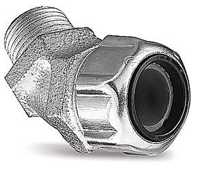 Thomas & Betts 2216, Liquidtight Strain Relief Conn, 1In 45D .750-.875, 1 PC
