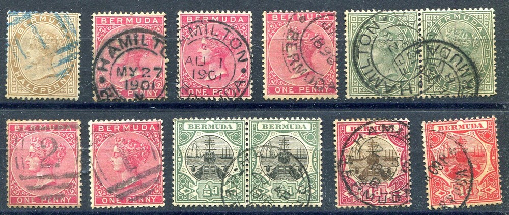 BERMUDA (26586): QV selection postmarks/cancels