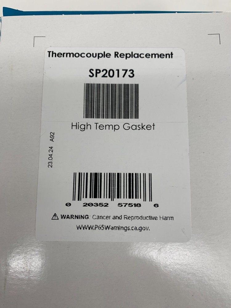 Rheem Protech SP20173 High Temperature Thermocouple Gasket Replacement Kit 24"