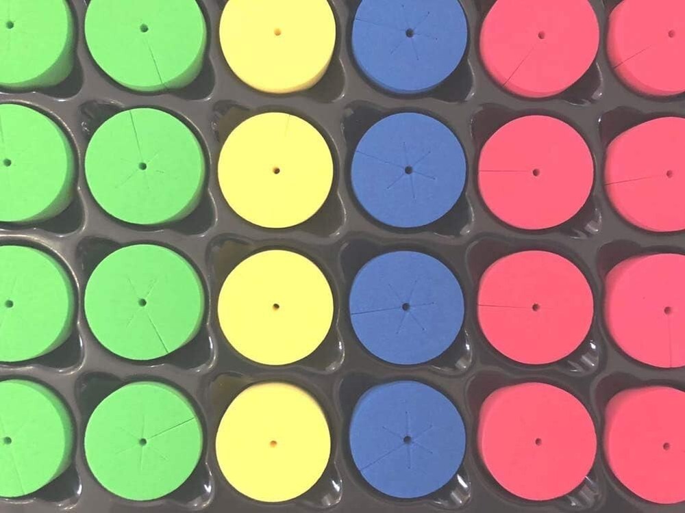 Efficient Clone Machine Collars 1.625 inch - 72 Pack with 12 Colorful Sprayers