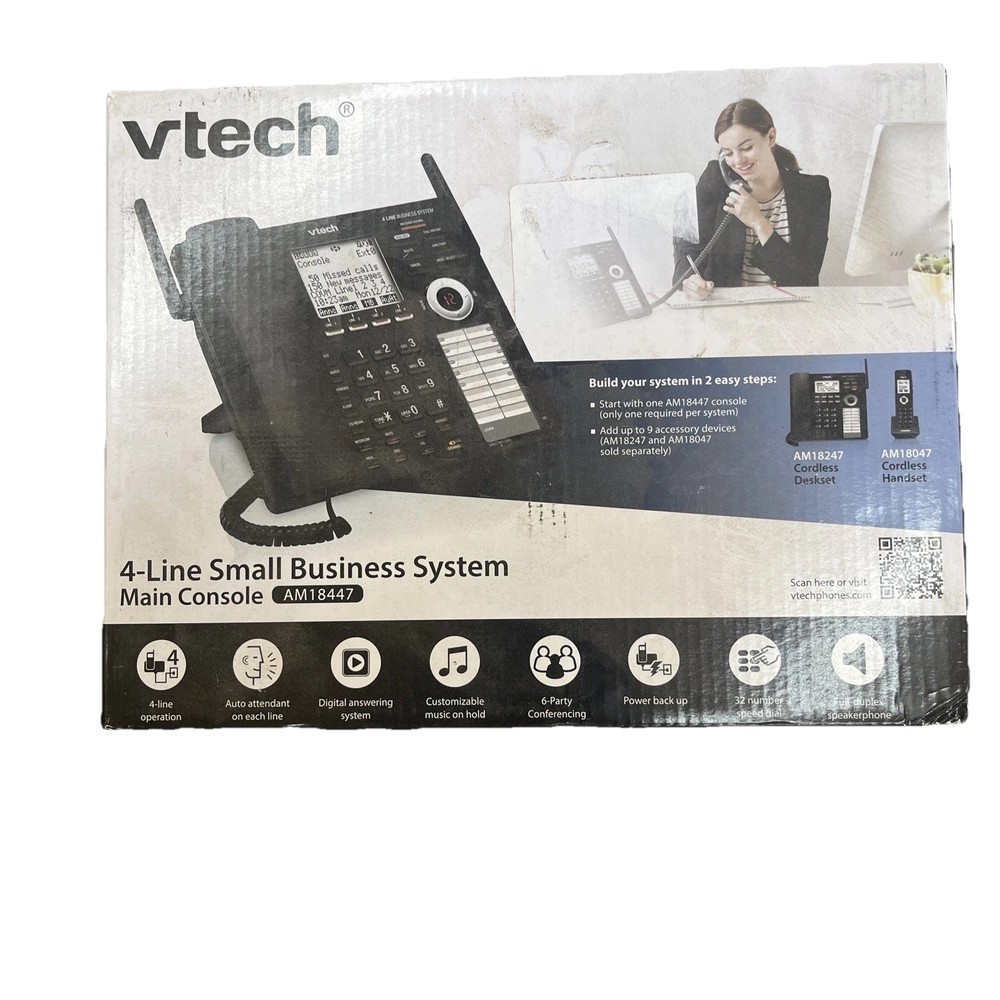 VTech AM18447 Business Office Phone System Main Console