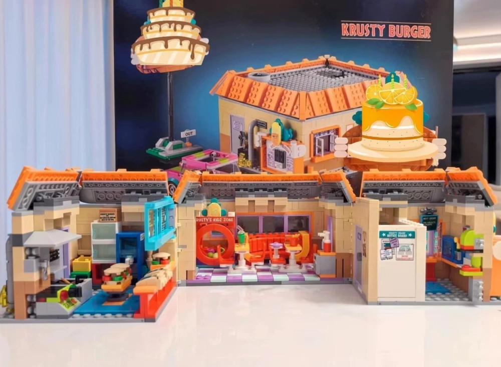 HighQuality 1635PC Building Blocks Complete Set for The Simpsons: Krusty Burger