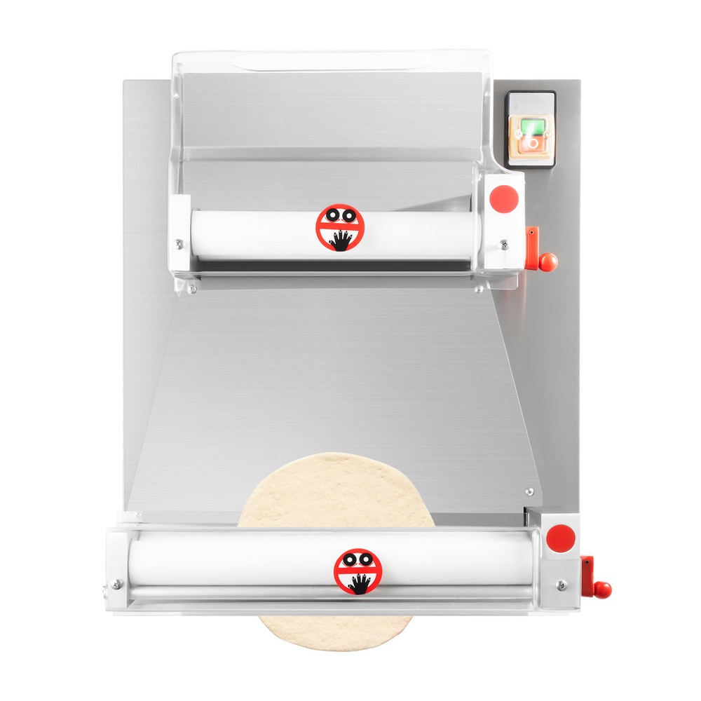 110V Automatic Commercial Dough Roller Sheeter Pizza Dough Roller Sheeter Max16"