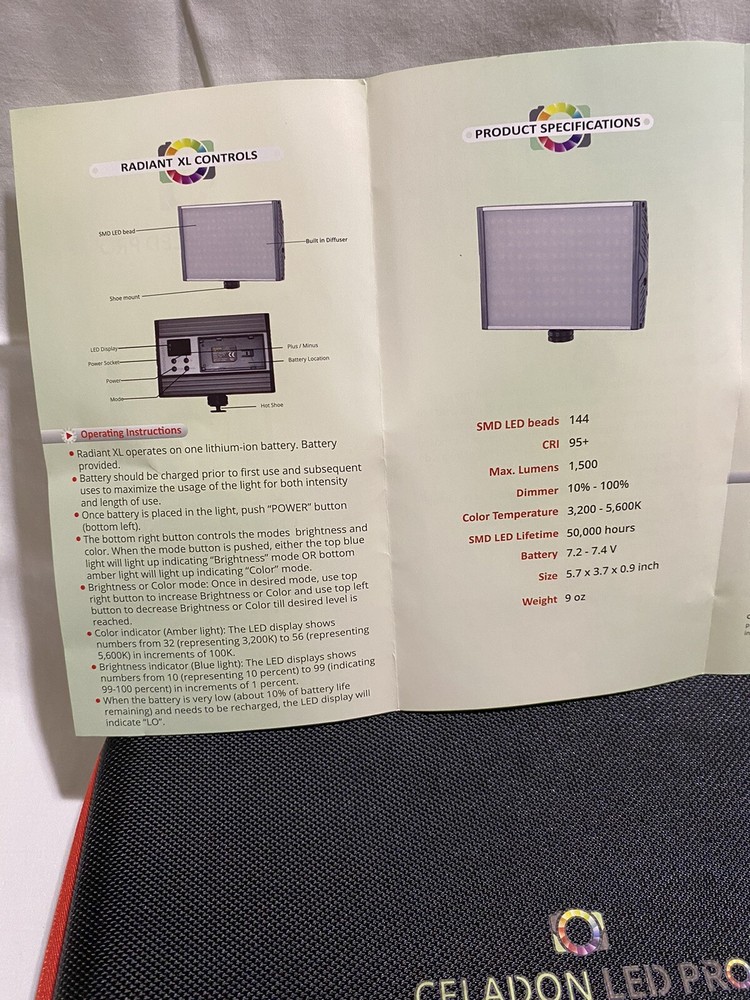 Celadon 144 SMD LED PRO Radiant XL Light Kit With Built In Diffuser Panel