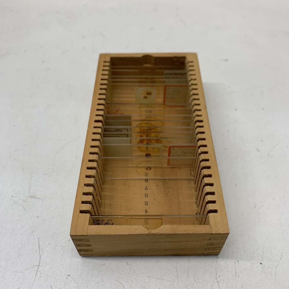 Vintage Cable Microscope 1200x Zoom Non Functioning Plus Slides