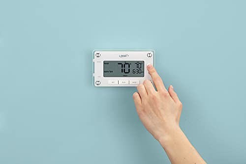 White HVAC Thermostat Large Display Programmable 7 Day Heating Cooling Control