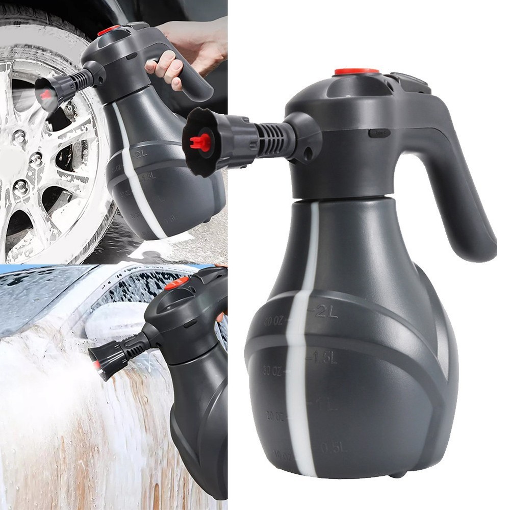 Cordless 2L Electric Foam Sprayer with Efficient Pressurization System