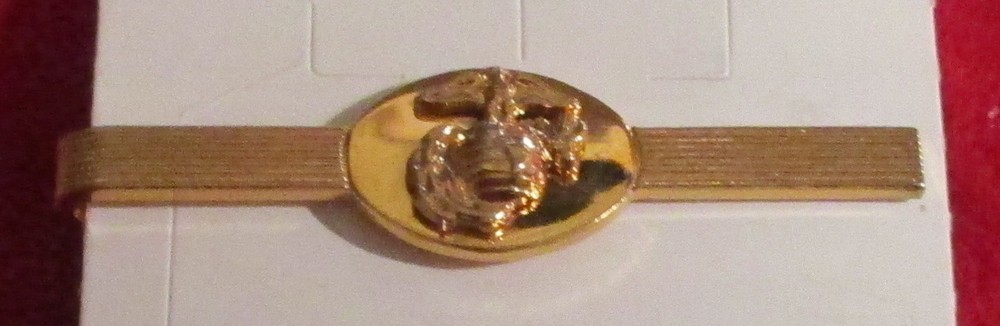 OLD USMC ENLISTED TIE BAR GOLD