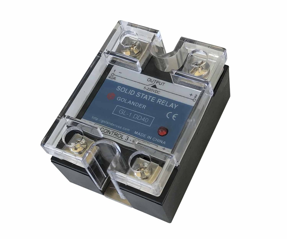 40A DC to DC Solid State Relay SSR  + Clear Cover