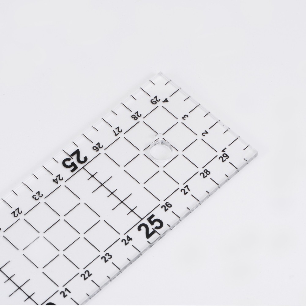 2pcs Patchwork Ruler 30x5cm Acrylic Quilting Ruler with Black Grid Lines