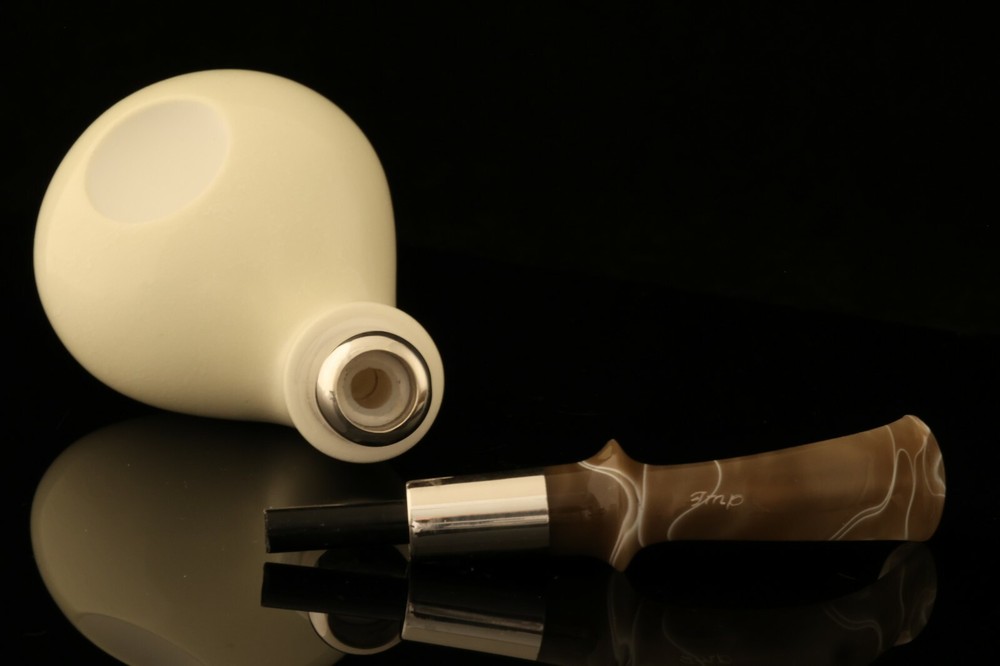 IMP - Meerschaum Pipe - Tomat - with Custom case