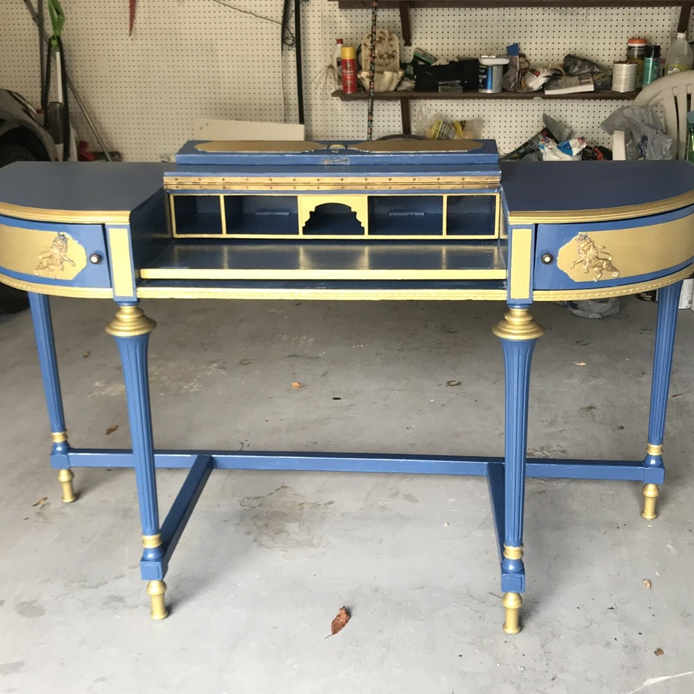 Antique desk Refinished Approximately Two Centuries Old. New Bottom Base