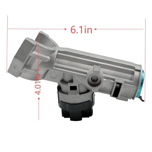 Ignition Starter Switch Cylinder Housing Assembly with 2 Keys Replacement