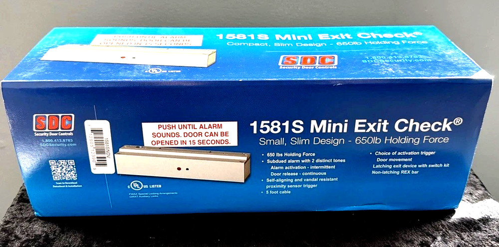 SDC Mini Exit Check #1581SNDV Model: 1581SGL