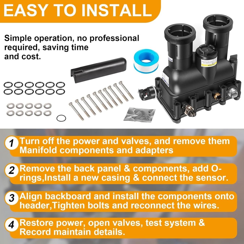 For Pentair MasterTemp pool heater Manifold Replacement Kit 77707-0016 460736