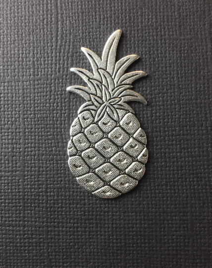 33594 Matte Silver Oxidized Victorian Pineapple Jewelry Finding