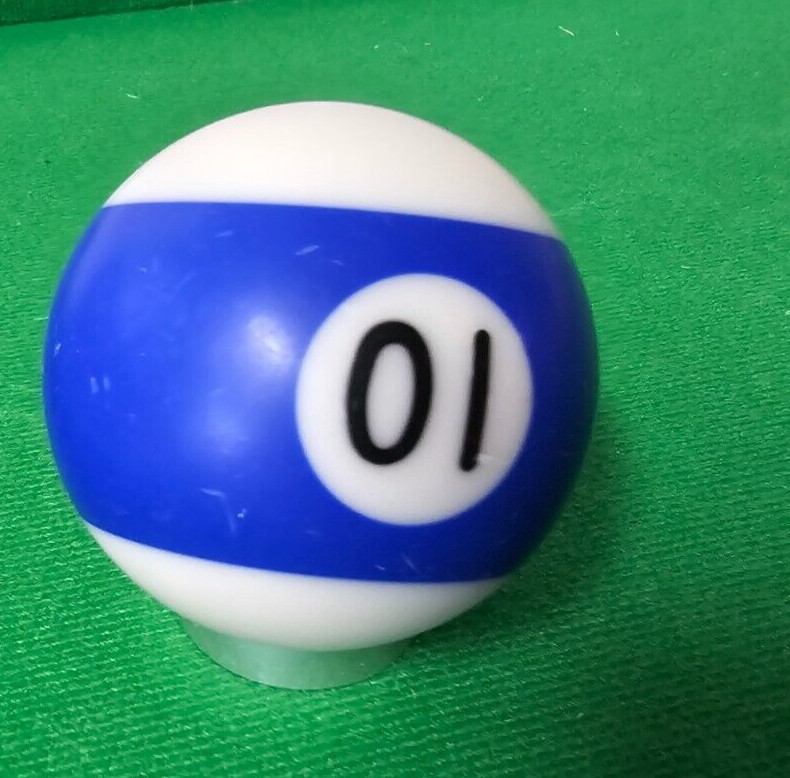 VTG Replacement Billiard Pool Ball 2 1/4" Diameter Standard # 10 Stripe Blue###